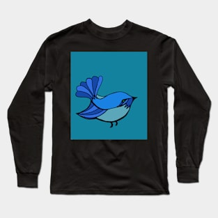 Blue Birdy Long Sleeve T-Shirt